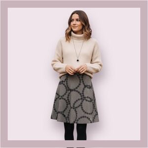 Boden Wool Blend Lined Circle Skirt